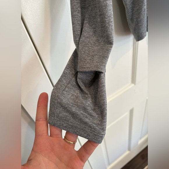Nike Running Heather Gray Dri Fit Quater Zip Pullover - Picture 5 of 5